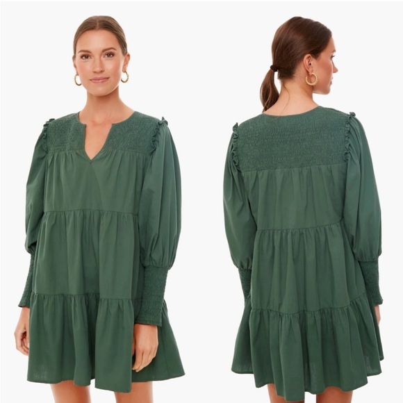 Dresses & Skirts - Pomander Place Dress Green Cici Long Sleeve Dress Sz M
